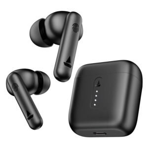 boAt Airdopes 141/8, Low Latency, ENx Tech, 42HRS Battery, Fast Charge, Stream Ad Free Music via App Support, Bluetooth Earbuds, TWS Ear Buds Wireless Earphones with mic (Bold Black)